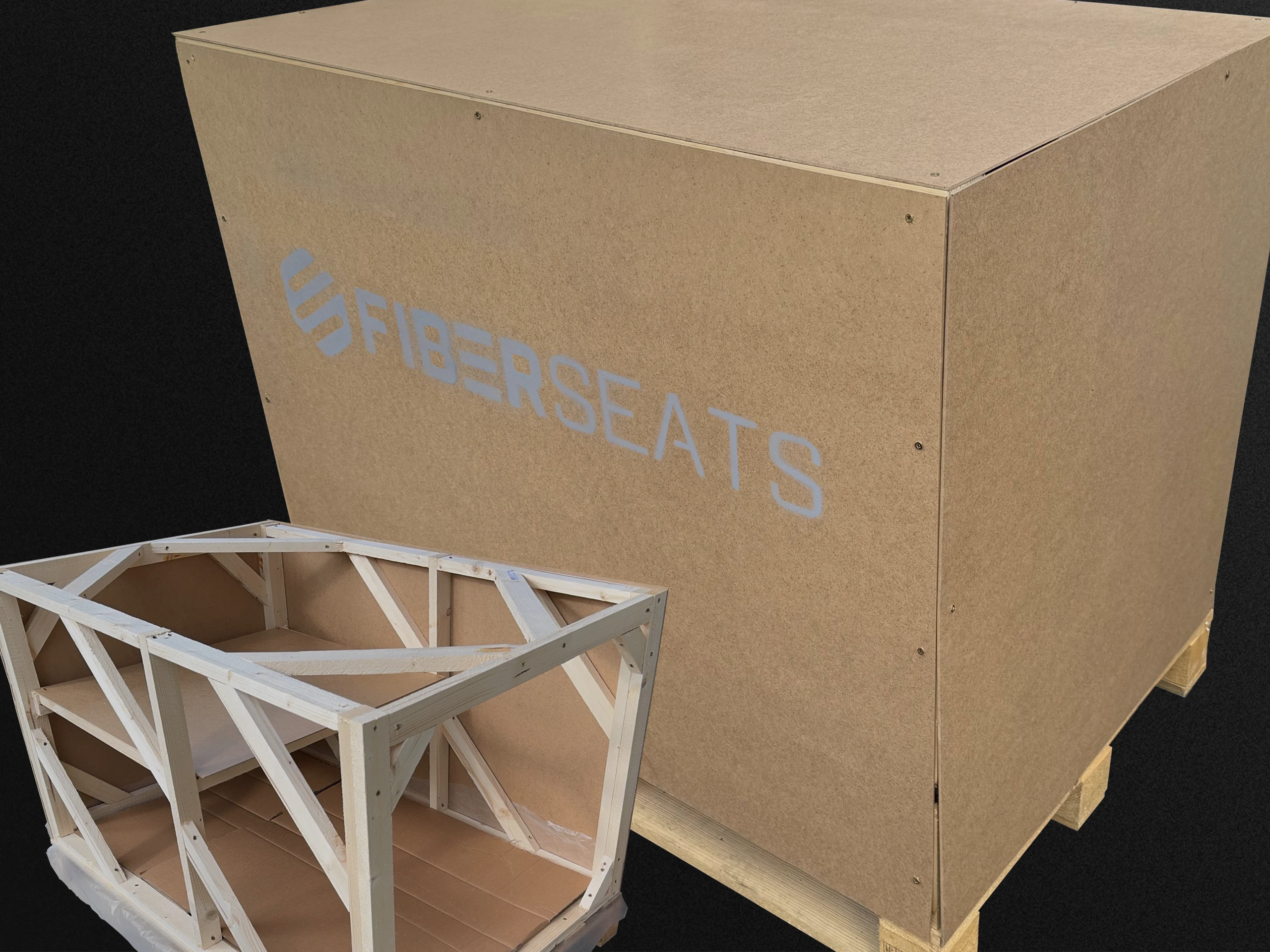 Custom protective shipping crate