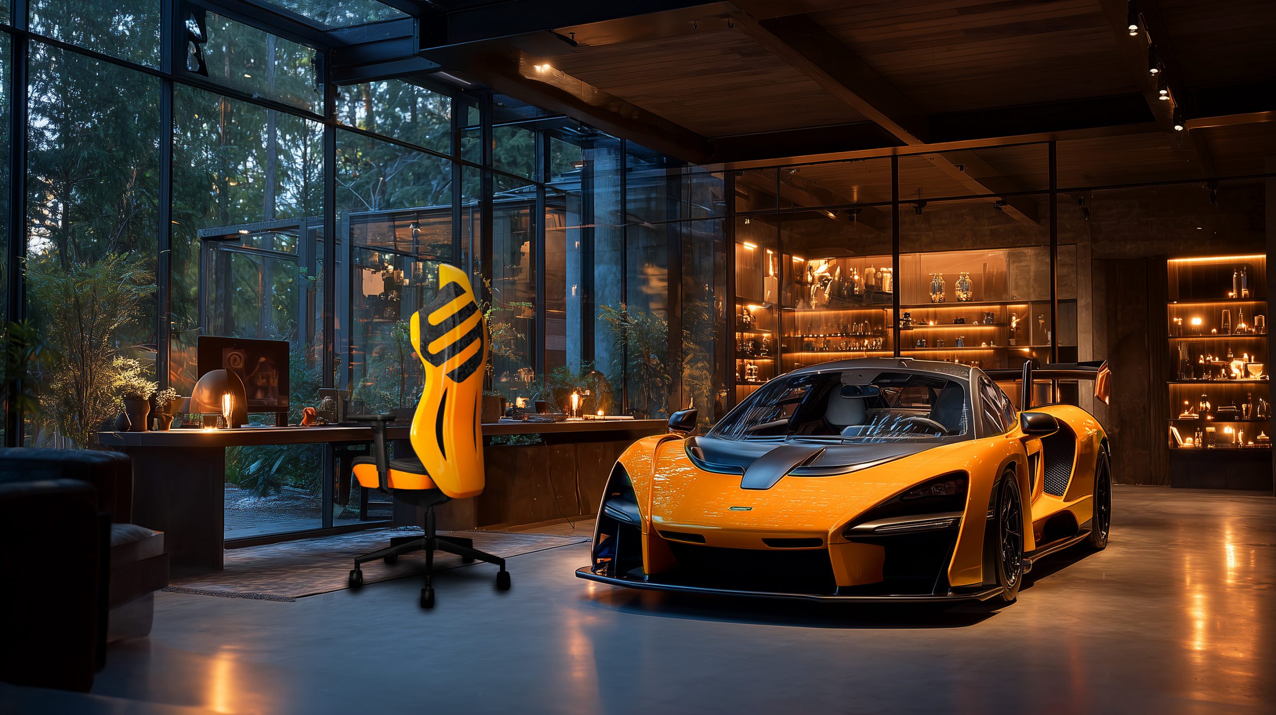 Fiberseats One in McLaren orange