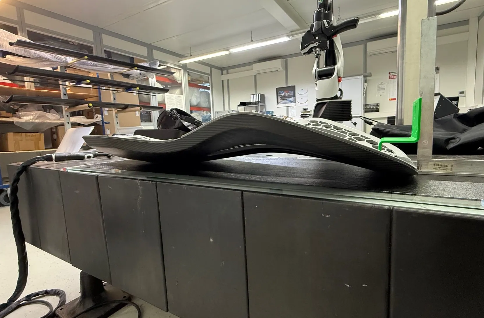 Monocoque carbon fiber shell