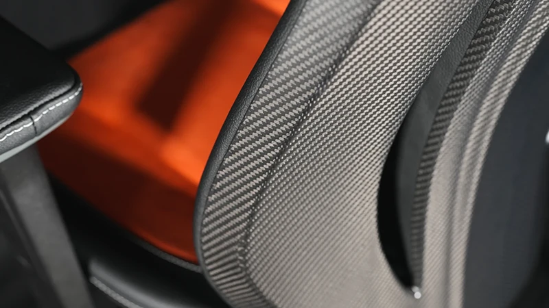 Carbon fiber shell detail